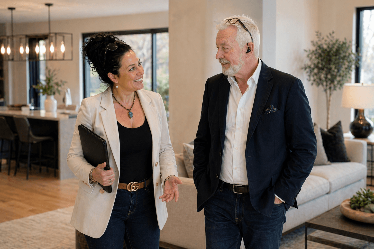 Tamara Konopelky and Marty Smayda discussing real estate strategy